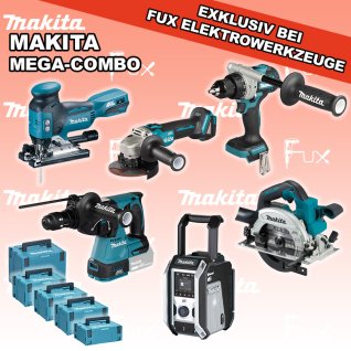 Makita Bürstenlose Mega-Combo Solo 7 / 6-teilig