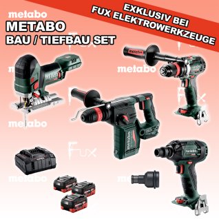 Metabo Bau / Tiefbau Set  6 