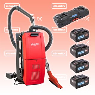 Cleanfix RS05 CAS Akku-Rucksackstaubsauger
